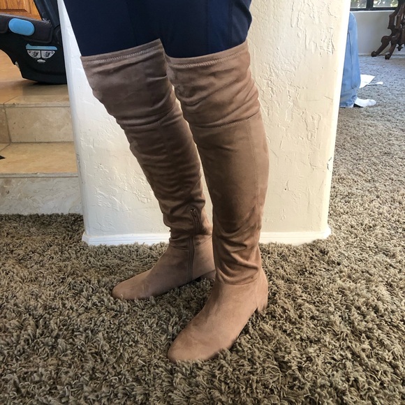Chinese laundry NWOT suede tan over the knee boots - Picture 8 of 8